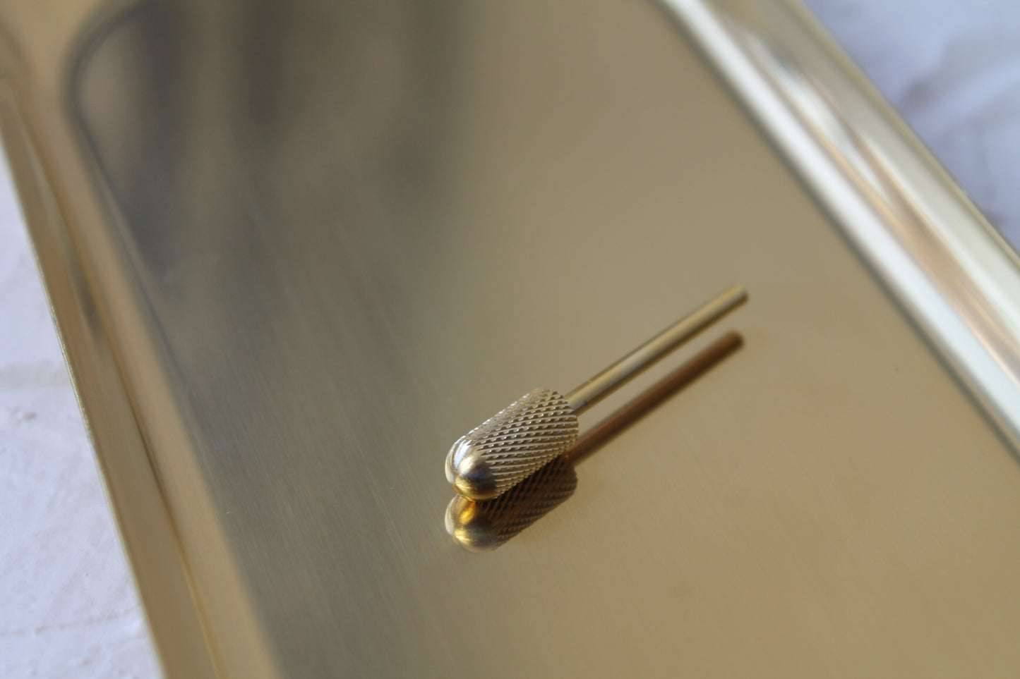 The 'Maia' Round Top Drill Bit- Fine- Gold