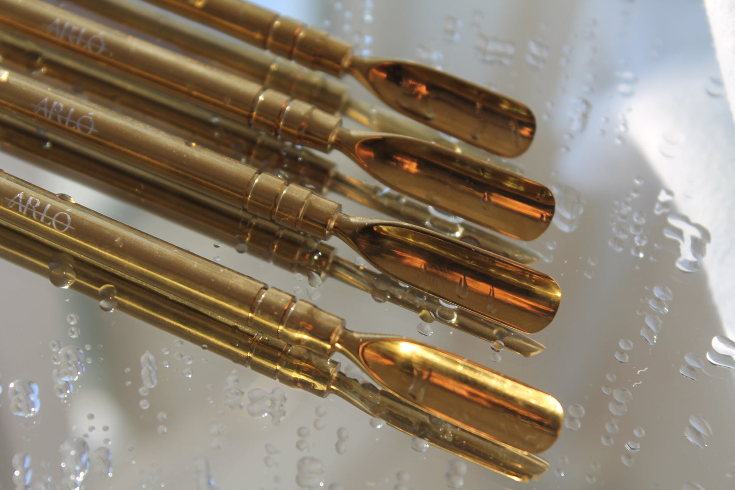 The 'Rose' Cuticle Pusher- Gold