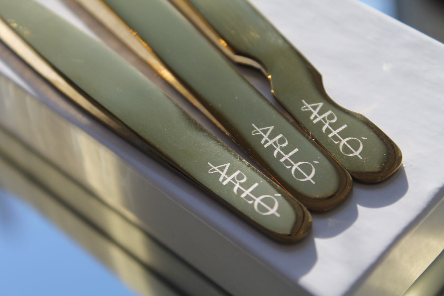 3pcs Eyelash Tweezer Kit-Gold