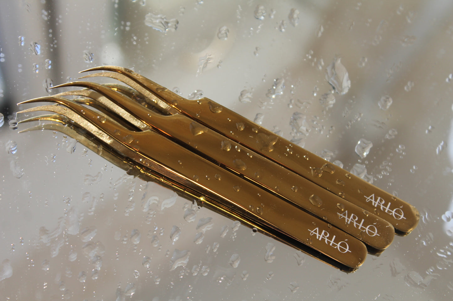The 'Hazel' Curved Eyelash Tweezer- Gold