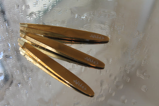 The 'Jess' Precision Slant Tweezer -Gold