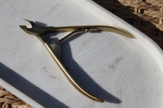 The 'Emily' Cuticle Nipper- Brushed Gold