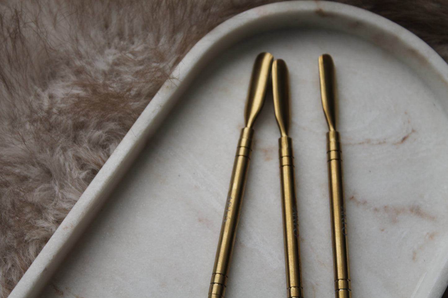 4pcs Manicure Kit- Brushed Gold- NEW