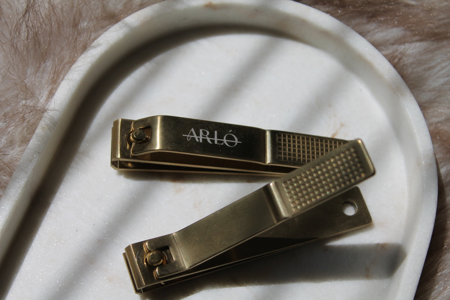 The 'Diana' Nail Clippers (Straight- edged)- Brushed Gold