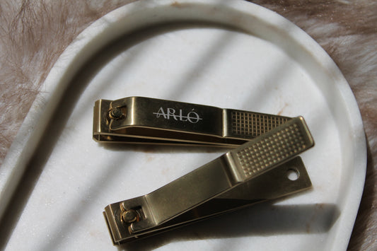 The 'Diana' Nail Clippers (Straight- edged)- Brushed Gold