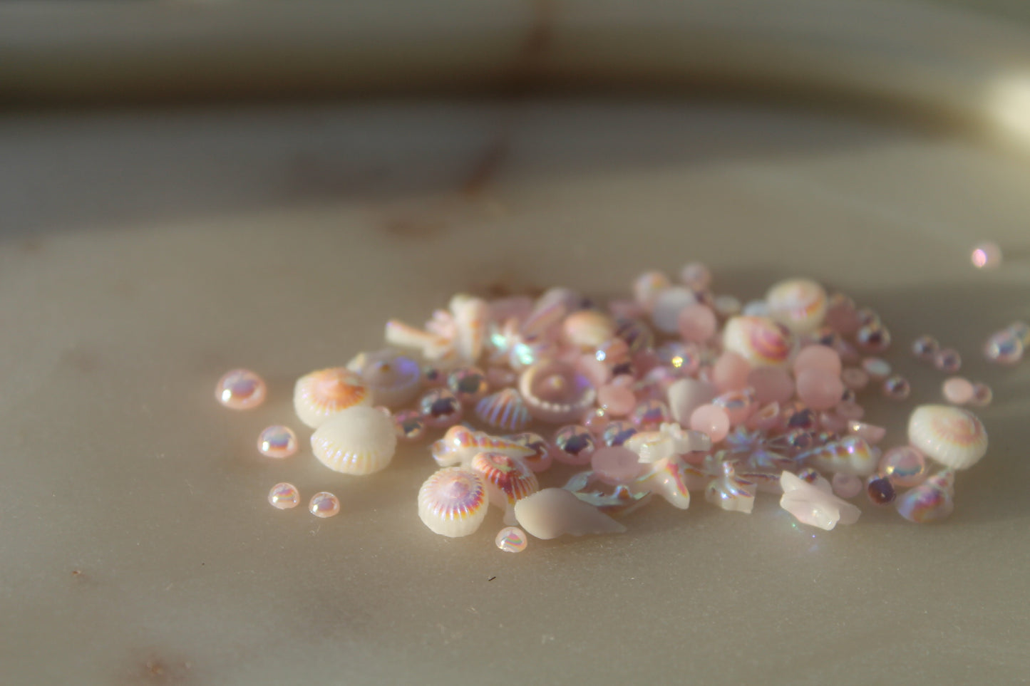 Sea Themed Nail Charms- Baby Pink