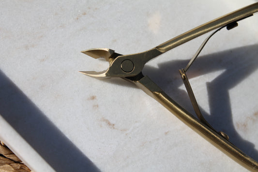 The 'Emily' Cuticle Nipper- Brushed Gold