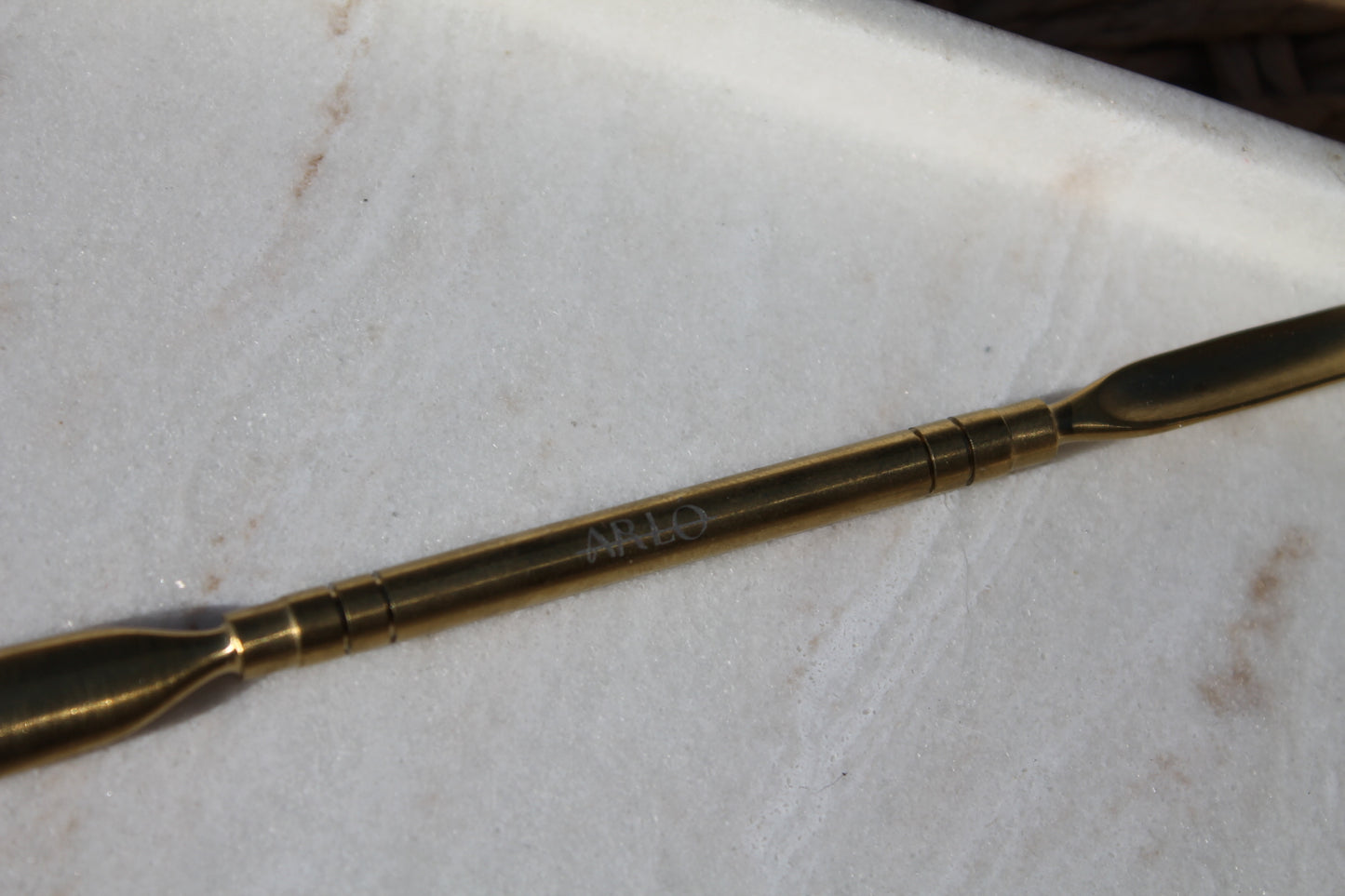 The 'Liora' Cuticle Pusher- Brushed Gold